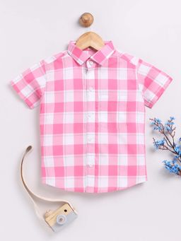 YOUMAA - Pink Checks Shirt