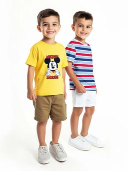 Nautinati - Multi-Color Printed T-Shirt (Pack of 2)