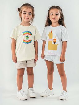 Nautinati - Multi-Color Printed T-Shirt (Pack of 2)
