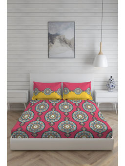 Layers - Utsav Cotton Festive Printed Double Bedsheet Gift Set