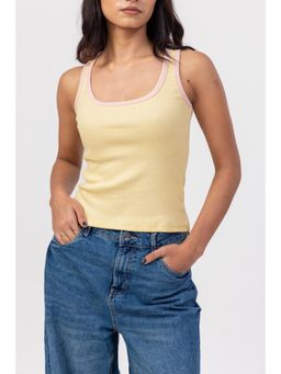 PAST MODERN - Butter And Pink Dual Tank Top