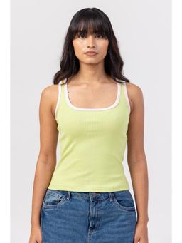PAST MODERN - Green And Pink Dual Tank Top
