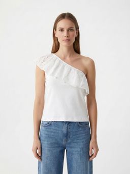 Cover Story - White One Shoulder Top