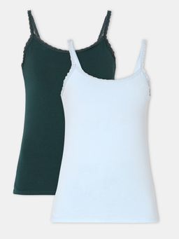 Vero Moda Intimates - Light Blue & Green Camisoles (Pack of 2)