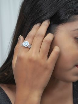 Niscka - Solitaire American Diamond Ring