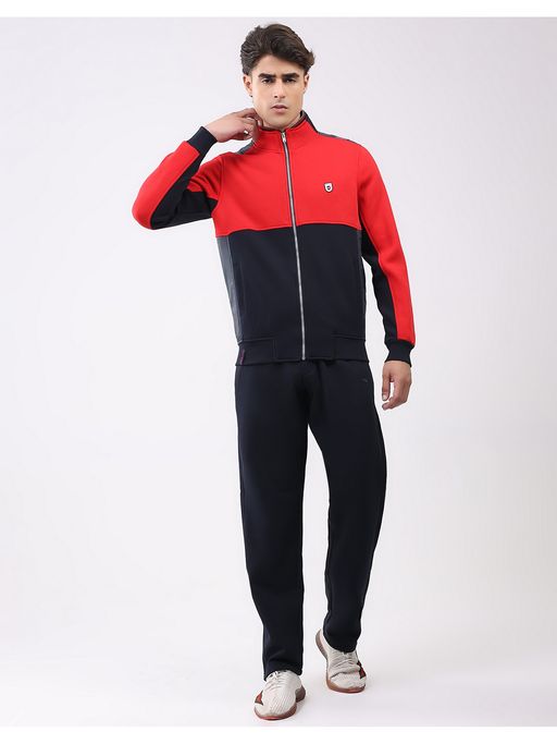 Monte Carlo Men's Navy Blue Full Sleeve Sweatshirt with Track Pant