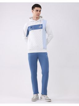 Monte Carlo - Men's Collar Full Sleeve Blue Sweatshirt with Track Pant