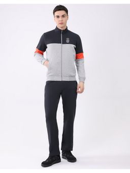 Monte Carlo - Men's Charcoal Full Sleeve Jacket with Track Pant