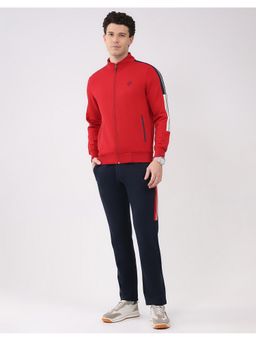 Monte Carlo - Men's Red Full Sleeve Sweatshirt with Track Pant