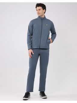 Monte Carlo - Blue Men's Full Sleeve Jacket with Track Pant