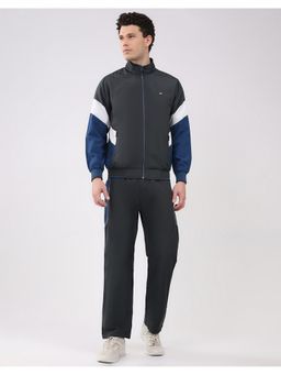 Monte Carlo - Grey Men's Full Sleeve Jacket with Track Pant