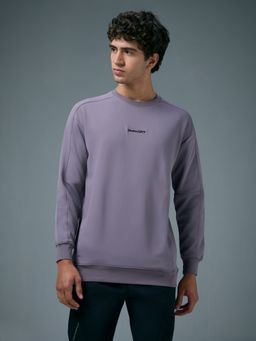 Technosport - Purple Men Solid Slim Fit Round Neck Sports Sweatshirt
