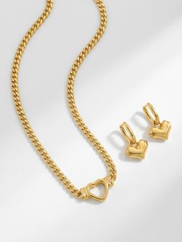 Palmonas - Women Bold Heart Affection Jewellery Set