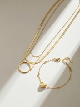 Palmonas - Women Gold Celestial Lovely Jewellery Set