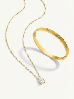 Palmonas - Women Pristine Crystal Jewellery Set