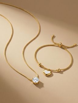 Palmonas - Women Endless Heart Charm Jewellery Set