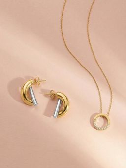 Palmonas - Women Circle and Sparkle Jewellery Set