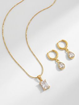 Palmonas - Women Classic Solitaire Jewellery Set