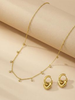 Palmonas - Women Charmed Halo Heart Jewellery Set