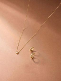 Palmonas - Women Solitaire Tone Jewellery Set