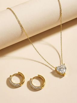 Palmonas - Women White Heartfelt Glow Jewellery Set