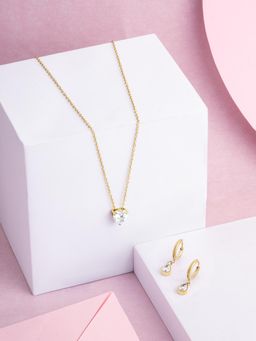 Palmonas - Women Crystal Grace Heart Jewellery Set