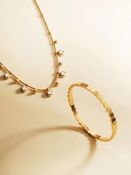 Palmonas - Women White Stone Charm Layer Jewellery Set