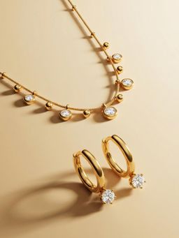 Palmonas - Women Stylish Stone Studded Hour Jewellery Set