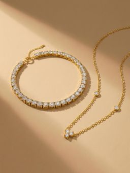 Palmonas - Women Timeless Luxury Stone Studded Jewellery Set