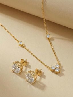 Palmonas - Women Prism Line Crystal Jewellery Set