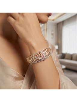Nuyug - Women Pink Inayat American Diamond Bracelet