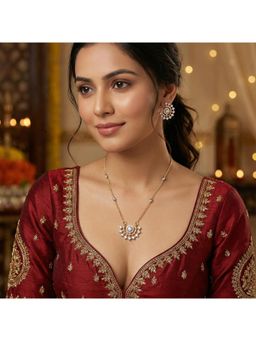 Nuyug - Women Taesha American Diamond Necklace Set