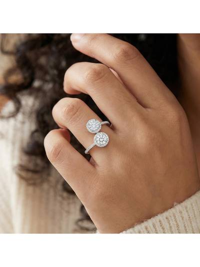 Women Sparkling Beauty American Diamond Adjustable Ring
