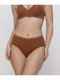 MIEZ - Brown Casual High Rise Hipster Panty