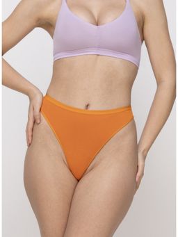MIEZ - Orange Women High Cut Thong Panty