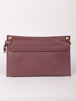 Odette - Mauve Coloured Croc Print Sling Bag