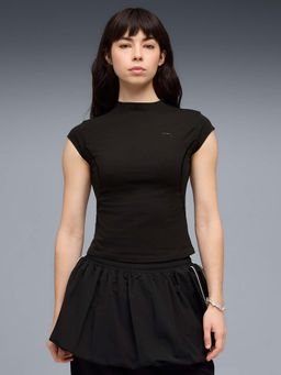 Puma - Black Solid Slim T-Shirt