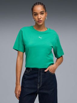 Puma - Green Solid Relaxed T-Shirt