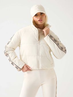 Guess - Cream Solid Regular Jacket