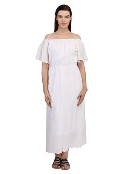 Dodo & Moa - Women White Solid Dress