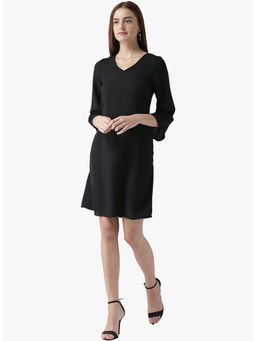 Dodo & Moa - Women Black Solid Mini Dress