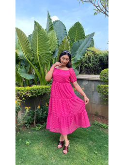 Polago Clothing - Pink Butta Maxi Dress