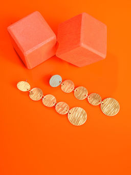 Sohi - Gold Plated Designer Drop Earring