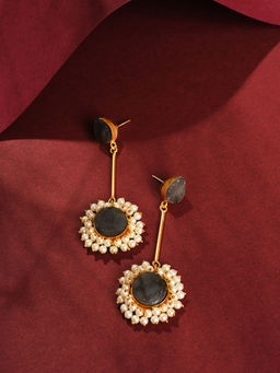 Sohi - Gold Plated Pearls Drop Earring