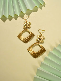 Sohi - Gold Plated Designer Drop Earring