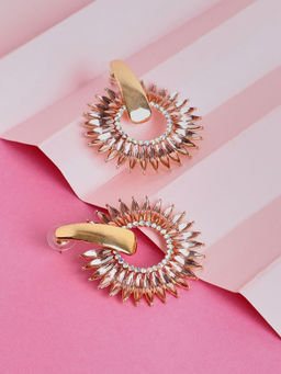 Sohi - Gold Plated Designer Drop Earrings