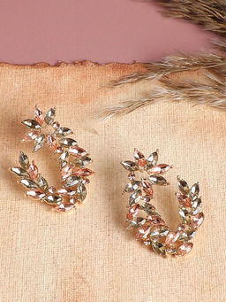 Sohi - Gold Stones Designer Stud Earrings