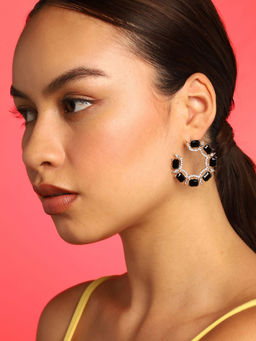 Sohi - Green Stones Stud Earrings