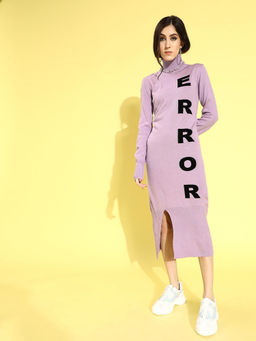 STREET 9 - Lavender Acrylic Sweater Dress