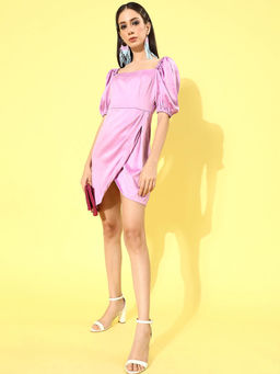 STREET 9 - Lavender Satin Dress